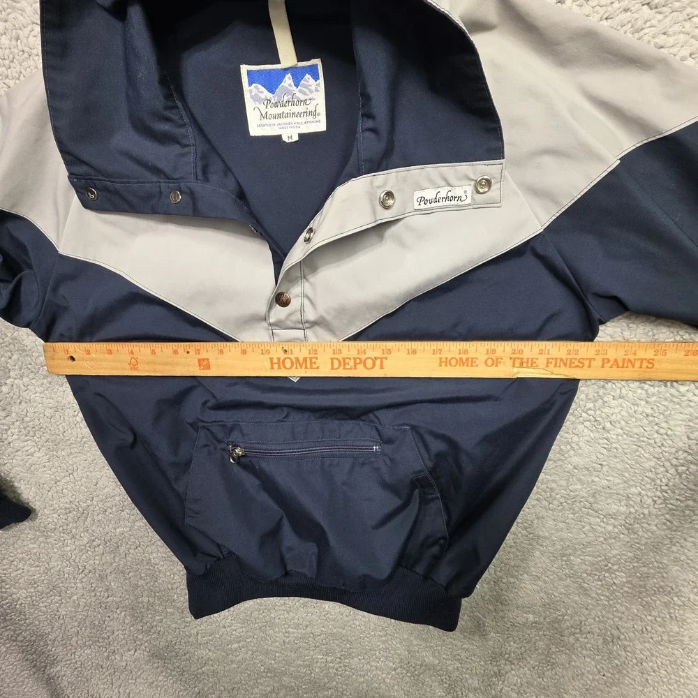 Men's Vintage 90's Powderhorn Mountaineering Colorblock Anorak Ski Jacket Sz Med - Picture 8 of 15